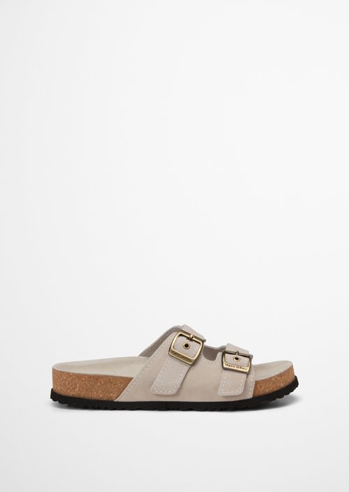 Mule model Quinn — Grey Silk