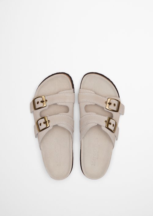 Mule model Quinn — Grey Silk