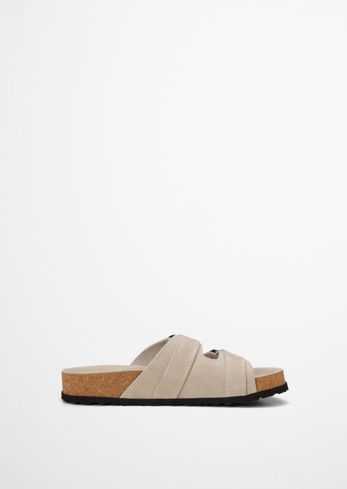 Mule model Quinn — Grey Silk