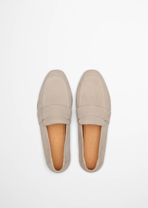 Loafer Model Safina Grey Silk in Ansicht von oben