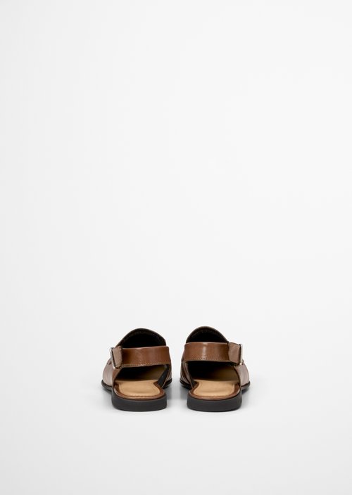 Slingback loafer model Safina — Dark Taupe