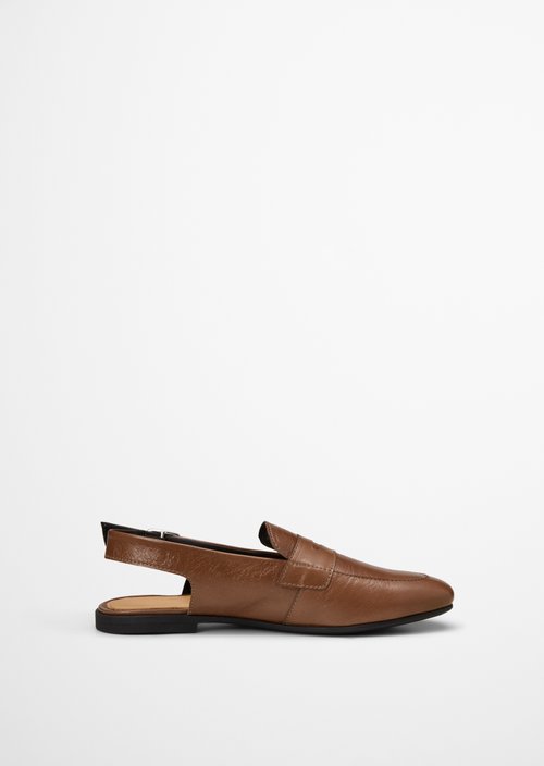 Slingback loafer model Safina — Dark Taupe