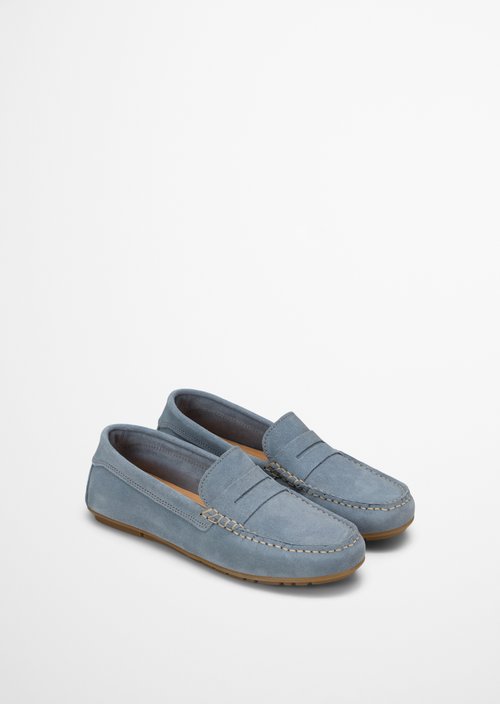Moccasin model Selma — Light Blue