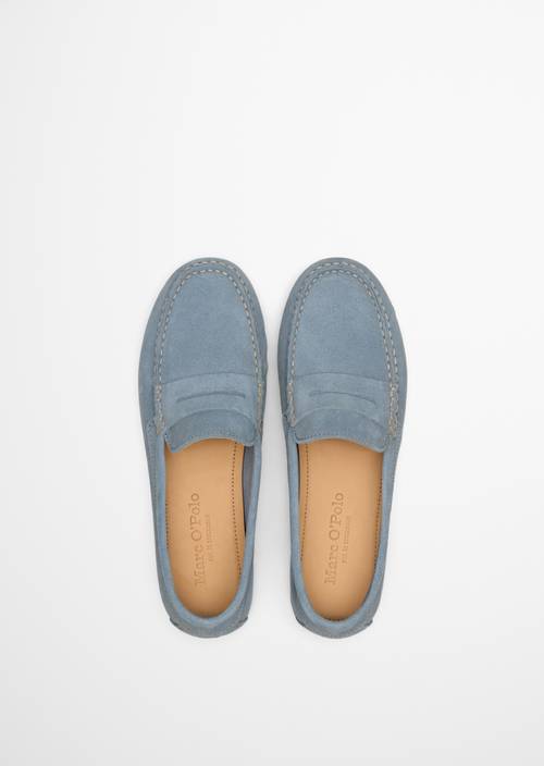 Mokassin Model Selma Light Blue in Ansicht von oben