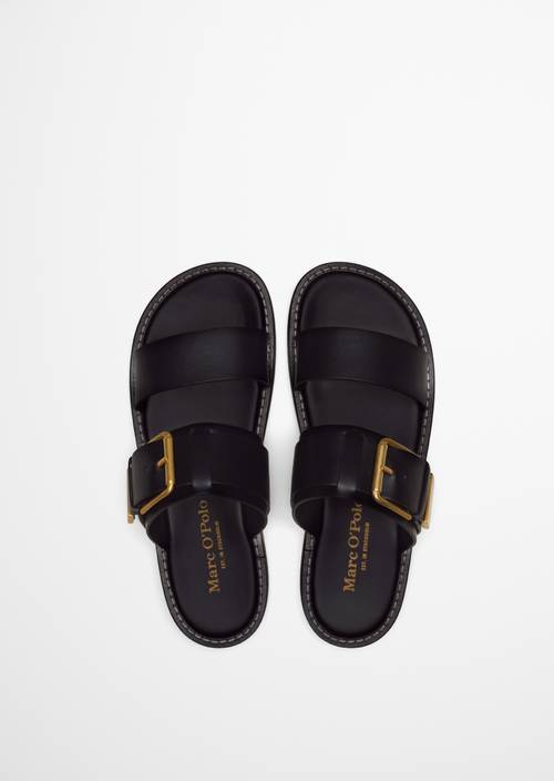 Pantolette Model Stina Black in Ansicht von oben