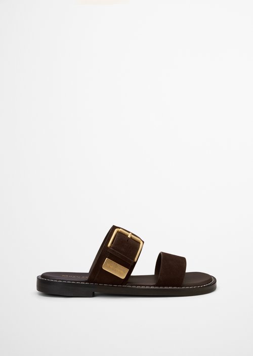 Mule model Stina — Burnt Coffee