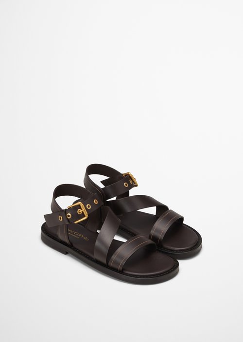 Sandal model Stina — Burnt Coffee