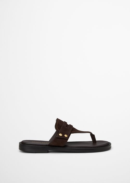Toe separator model Stina — Burnt Coffee