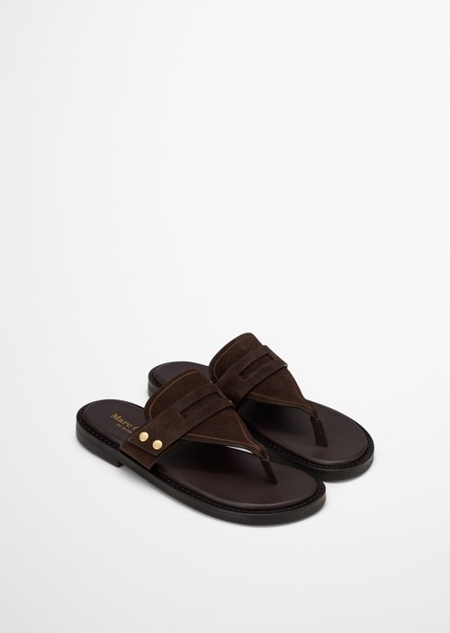 Toe separator model Stina — Burnt Coffee