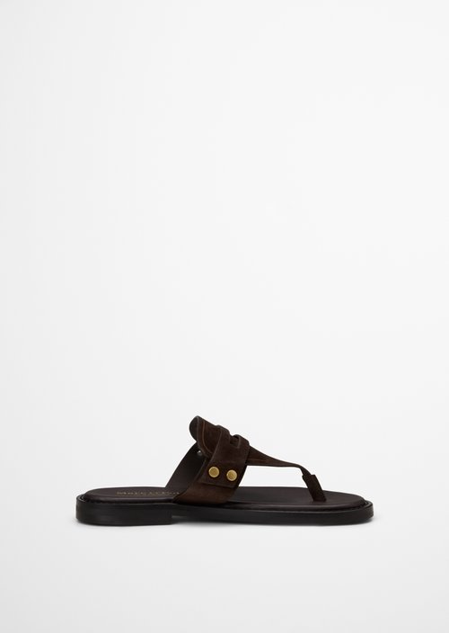 Toe separator model Stina — Burnt Coffee