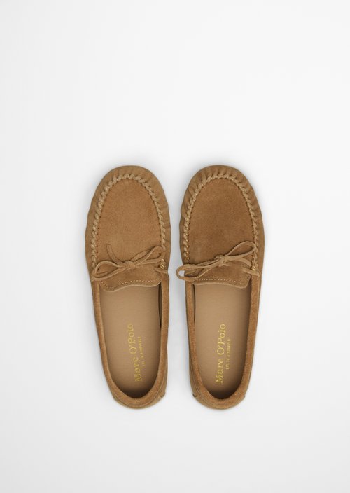 Moccasin model Valentina — Darker Sand