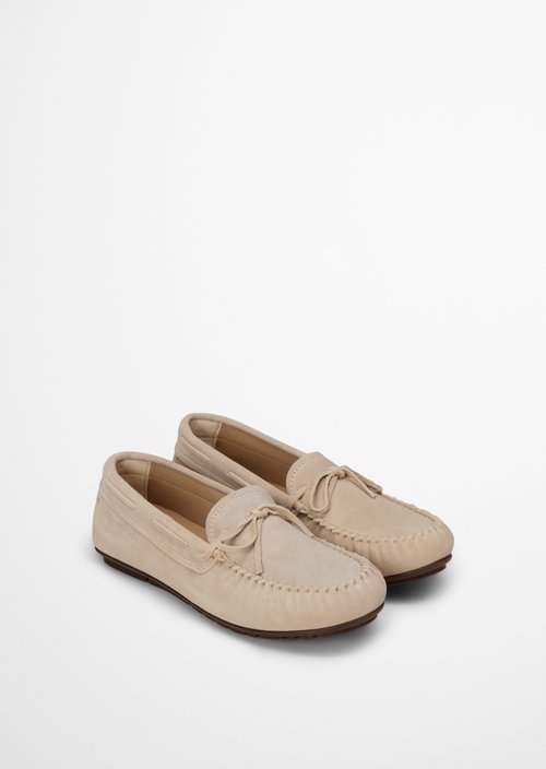 Moccasin model Valentina — Light Oat