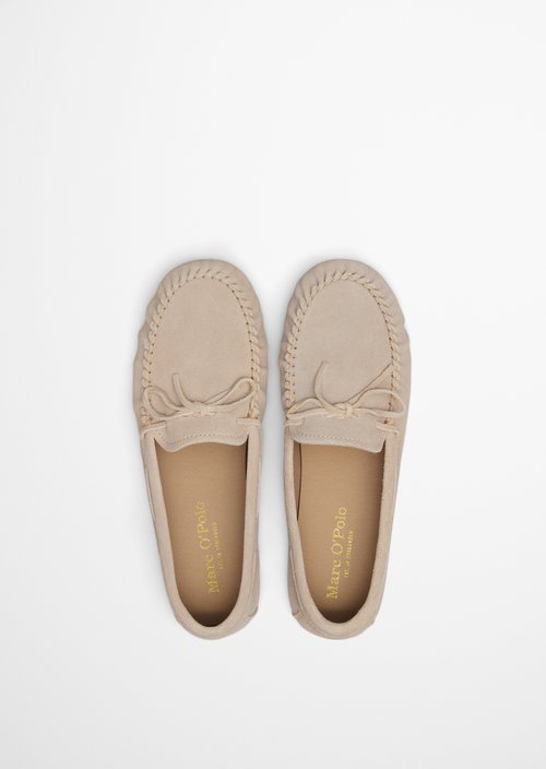 Moccasin model Valentina — Light Oat