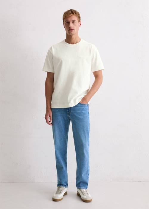 Jeans Model Kalmo straight Medium Blue in Frontalansicht