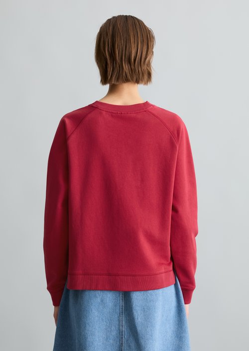 DfC Sweatshirt relaxed — Vivid Cherry