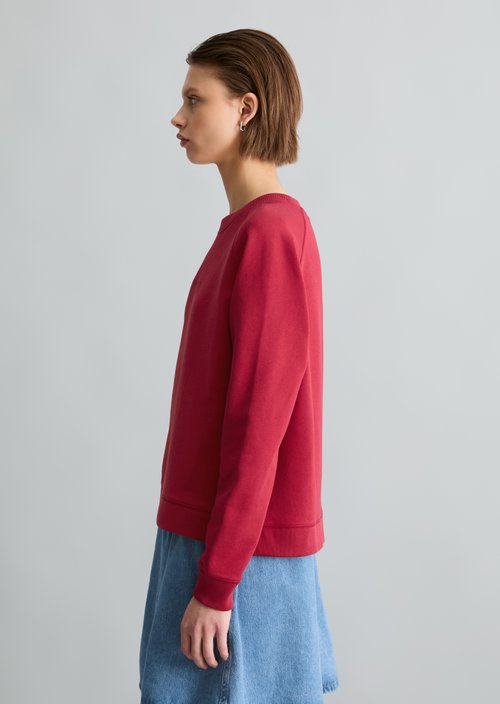 DfC Sweatshirt relaxed — Vivid Cherry