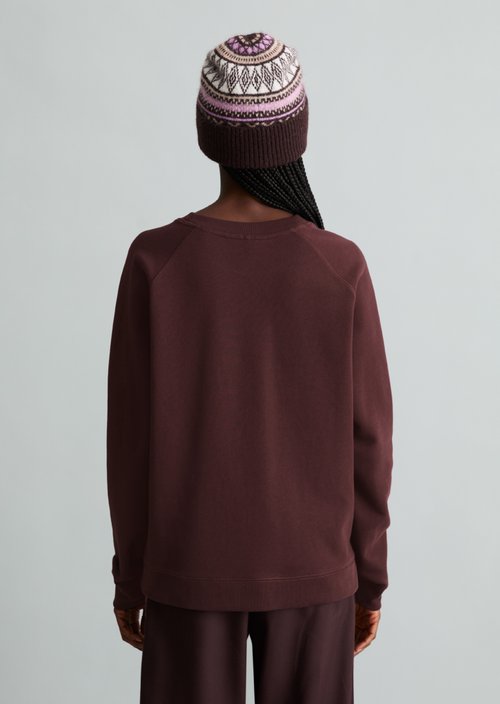Relaxed-fit sweatshirt — Espresso Brown