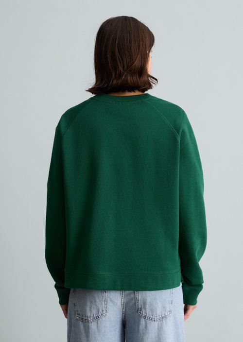 Relaxed-fit sweatshirt — Rich Emerald