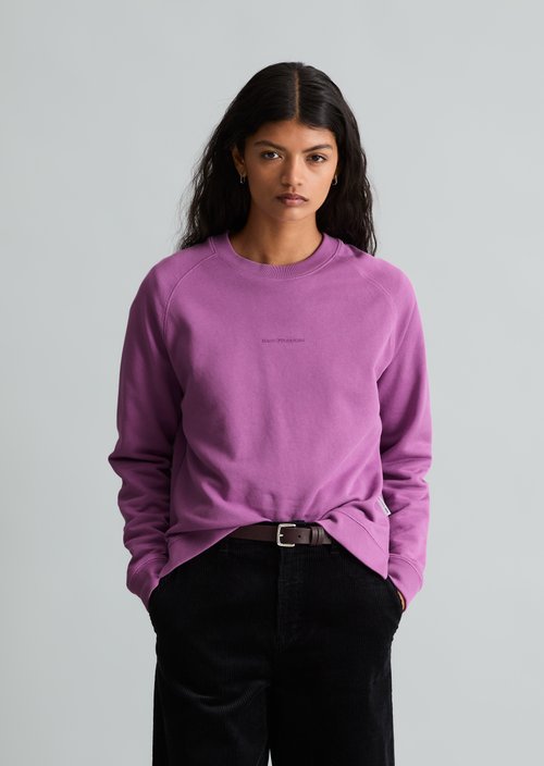 Relaxed-fit sweatshirt — Smoky Grape