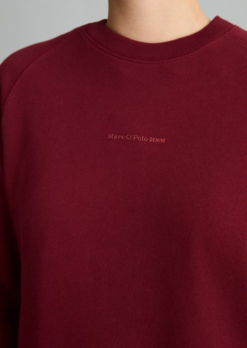 Relaxed-fit sweatshirt — Deep Burgundy