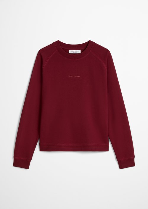 Relaxed-fit sweatshirt — Deep Burgundy