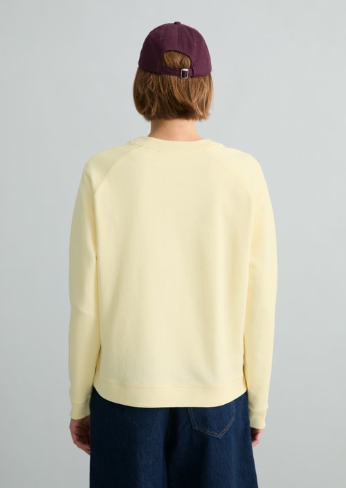 Relaxed-fit sweatshirt — Butter Yellow
