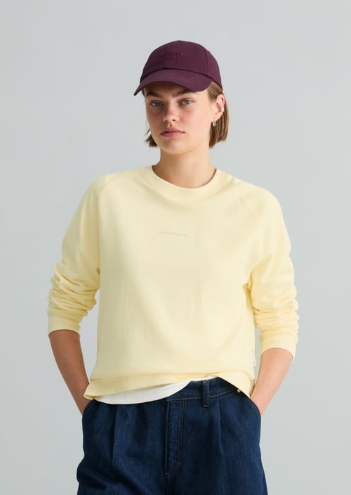 Relaxed-fit sweatshirt — Butter Yellow