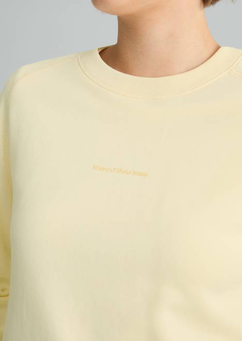 Sweatshirt relaxed Butter Yellow in Detailansicht