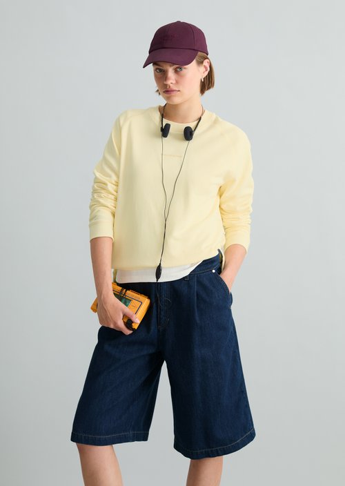 Relaxed-fit sweatshirt — Butter Yellow