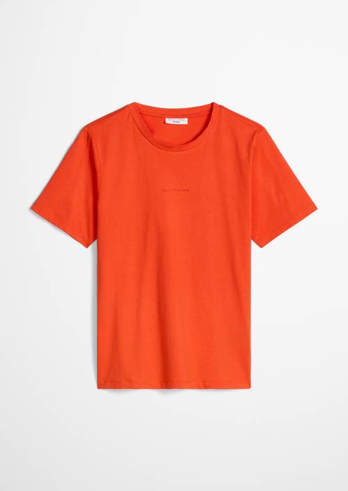 Regular-Fit T-Shirt Vivid Orange in isolated view without model
