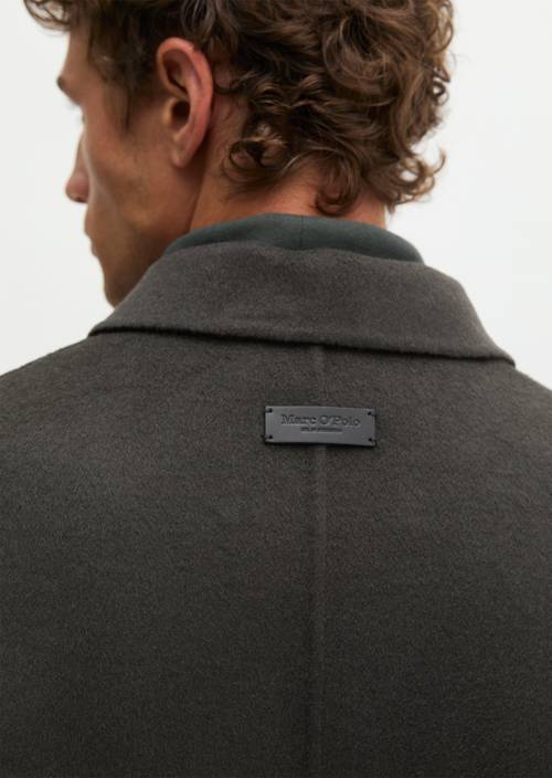 Regular-Fit Wool Jacket Wooden Earth in detail view
