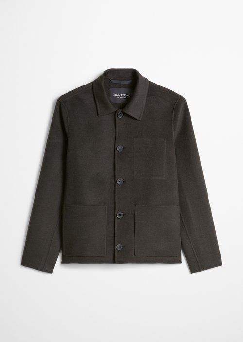 Regular-Fit Wool Jacket — Wooden Earth