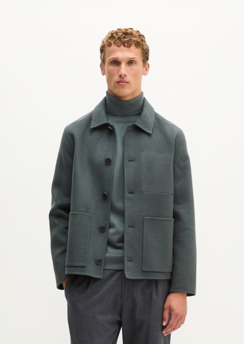 Regular-Fit Wool Jacket — Skipping Stone