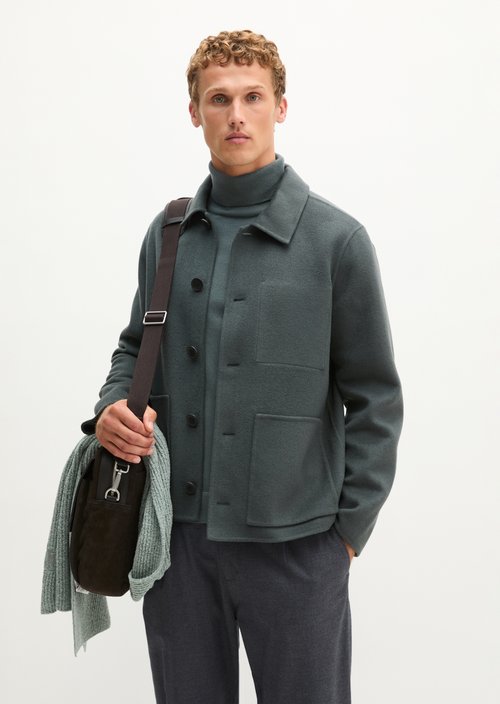 Regular-Fit Wool Jacket — Skipping Stone