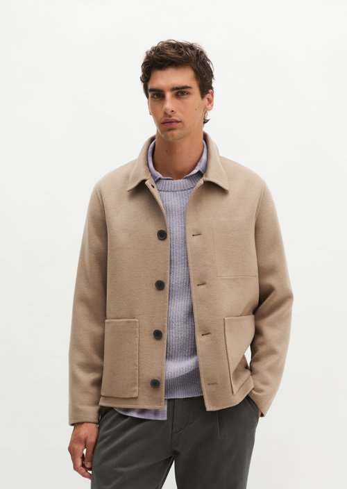 Regular-Fit Wool Jacket — Charleston Gray