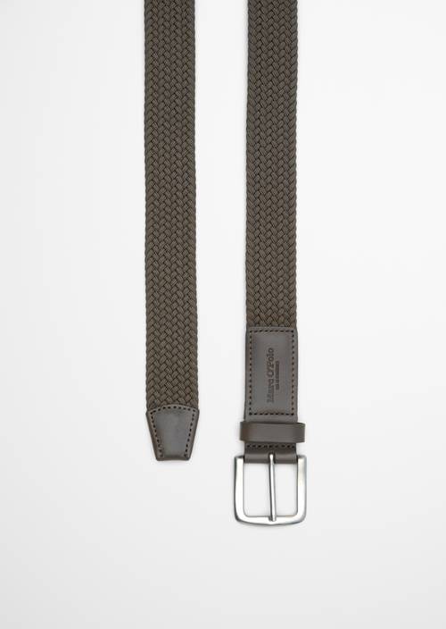 Braided belt Dark Nickle in detail view