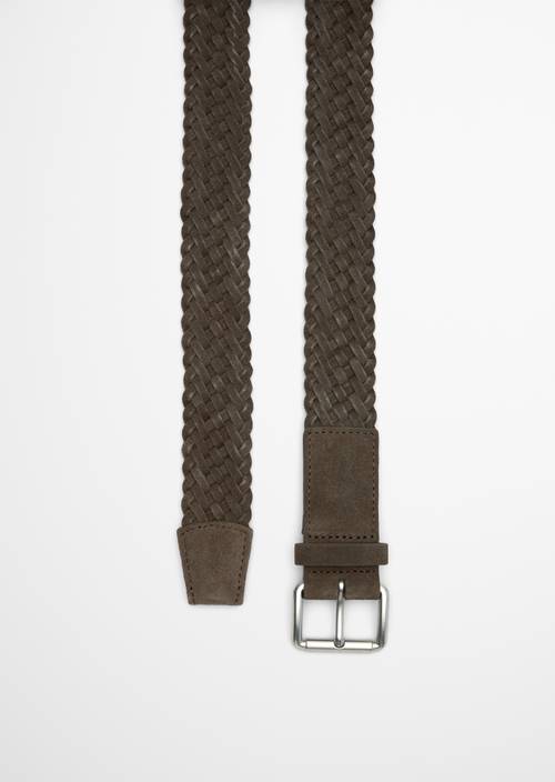 Braided belt Dark Nickle in detail view