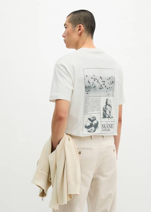 T-shirt regular Silky White in front view