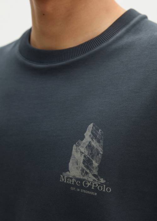 T-shirt regular Peppercorn Grey in detail view