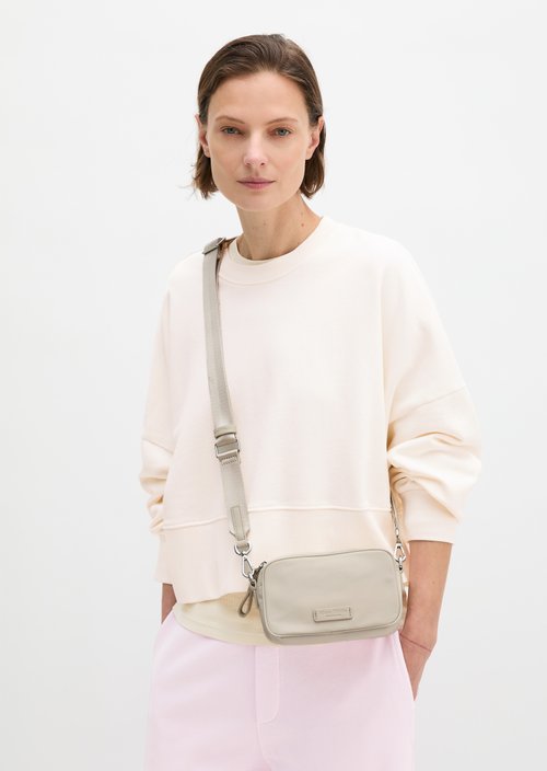 Shoulder bag small — Grey Silk