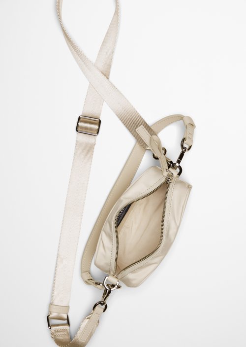 Shoulder bag small — Grey Silk