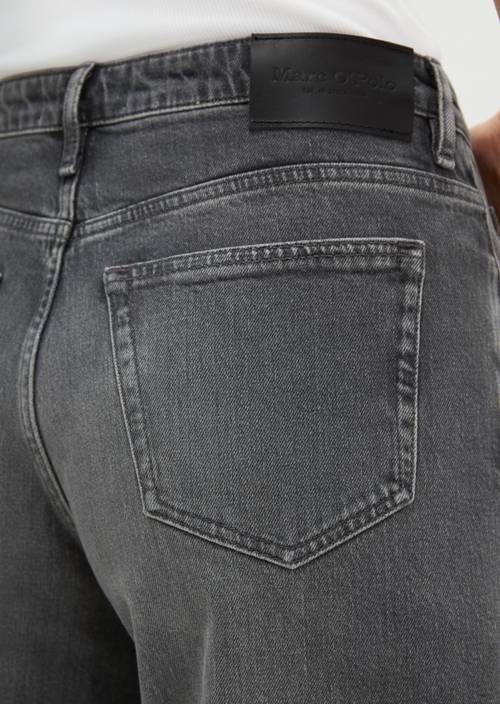 Jeans model Tolva wide Dark Grey in detail view