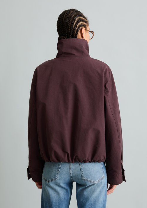 Outdoor-Jacke relaxed — Burnt Aubergine