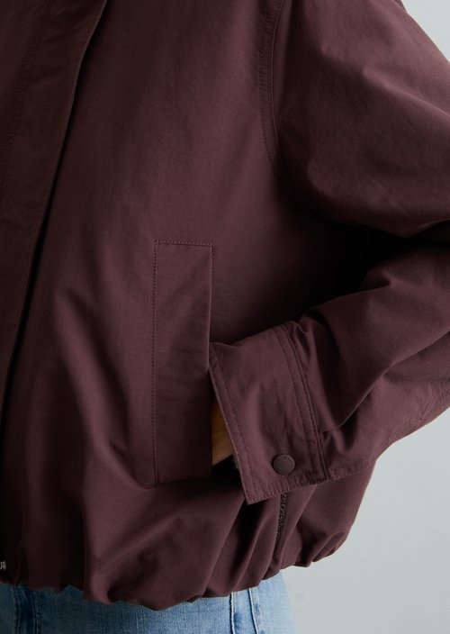 Outdoor-Jacke relaxed — Burnt Aubergine