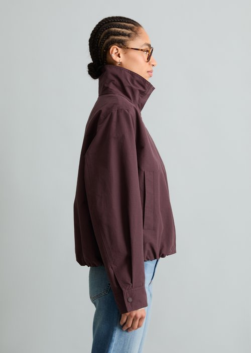 Outdoor-Jacke relaxed — Burnt Aubergine