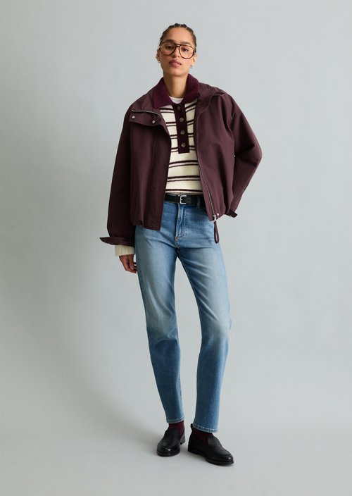 Outdoor-Jacke relaxed — Burnt Aubergine