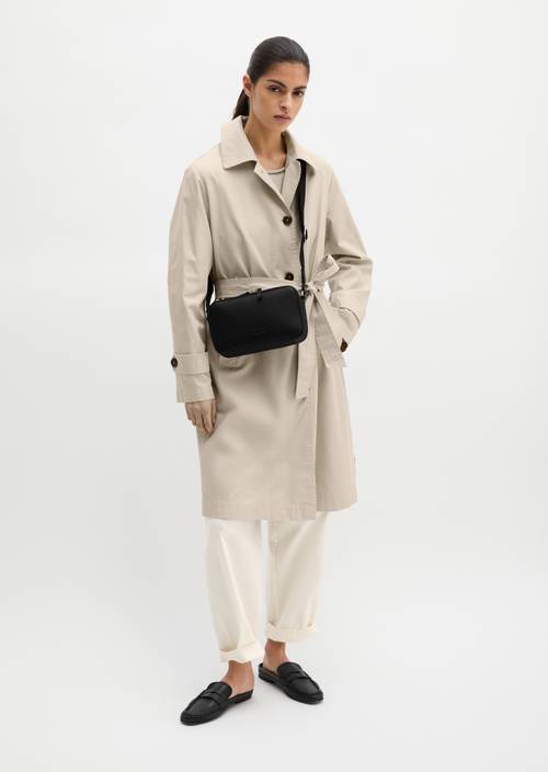 Camera-Bag small Black worn on model