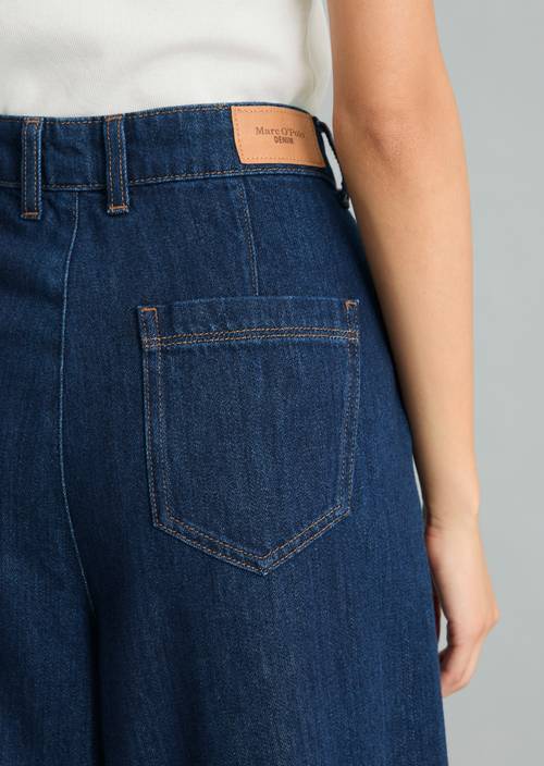 Jean à plis larges Dark Blue en vue détaillée