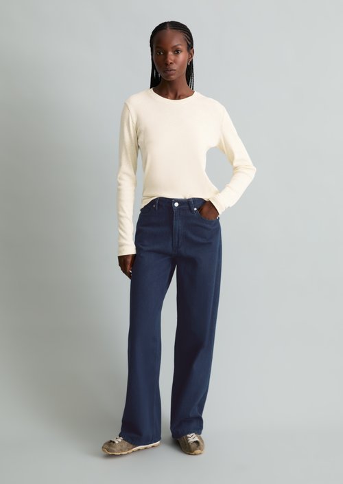 Tomma Wide Jeans — Dark Blue