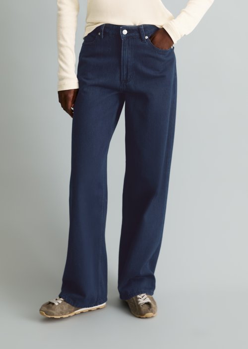 Tomma Wide Jeans — Dark Blue